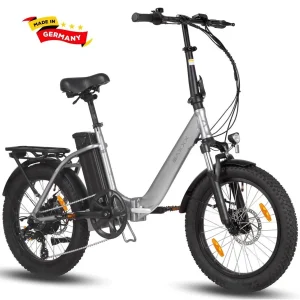 SAXXX E-Bike Klapprad, 468Wh Akku, 100 km Reichweite, klappbar