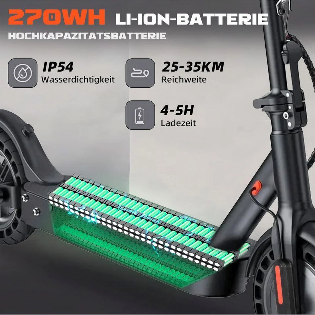Leawin E-Scooter, 8,5 Zoll, 35 km Reichweite, klappbar — изображение 2