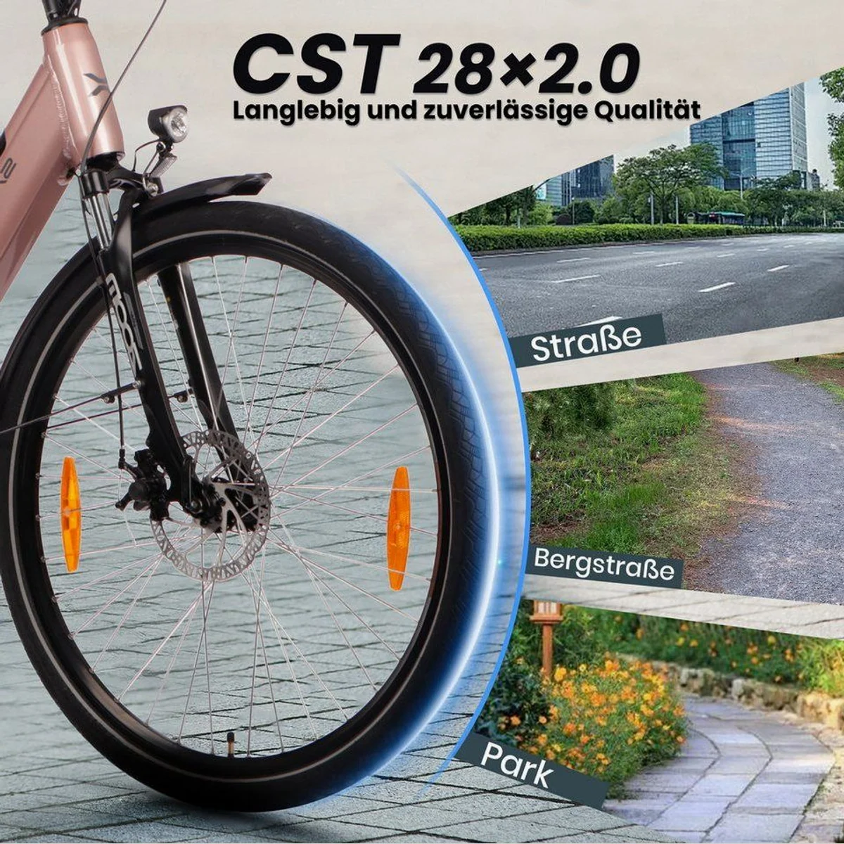 SAXXX E-Bike Cityrad, 250W Motor, 468Wh Akku, 100km Reichweite — изображение 3