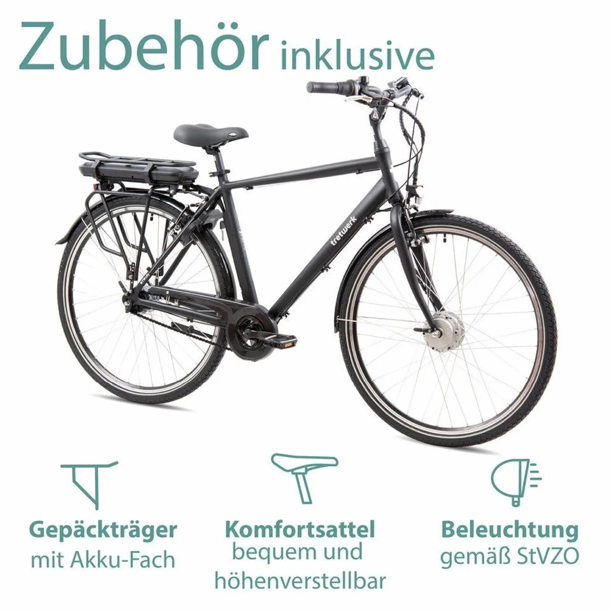 Tretwerk Mystic Pedelec, 100 km Reichweite, Shimano Nexus 7-Gang — изображение 3