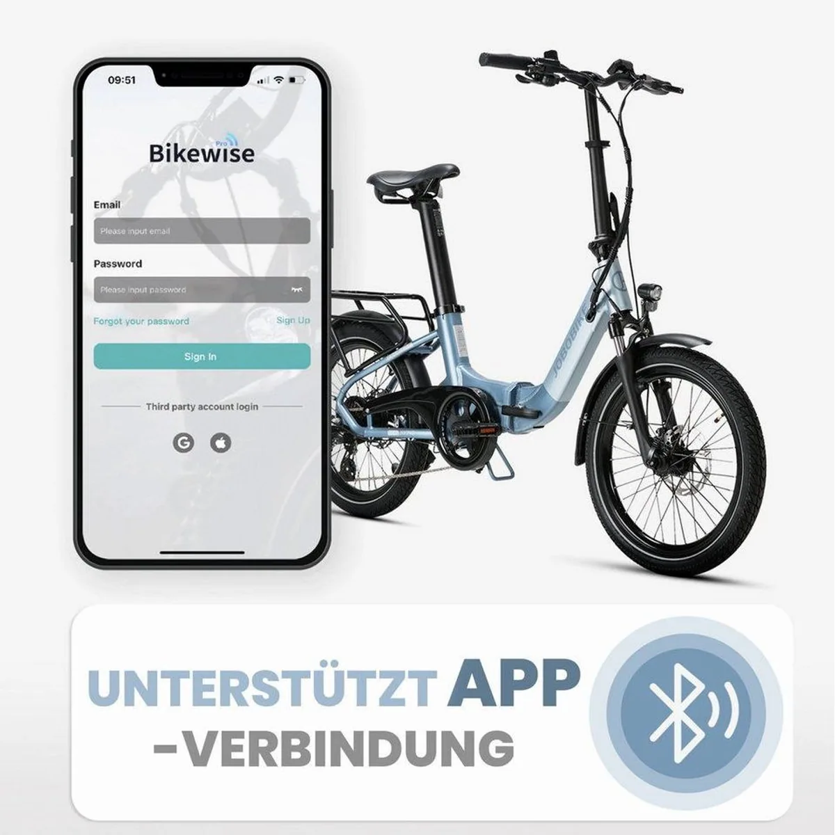 JOBOBIKE ACE Pro Klapprad, 250W Motor, 360Wh Akku, max. 100km — изображение 3