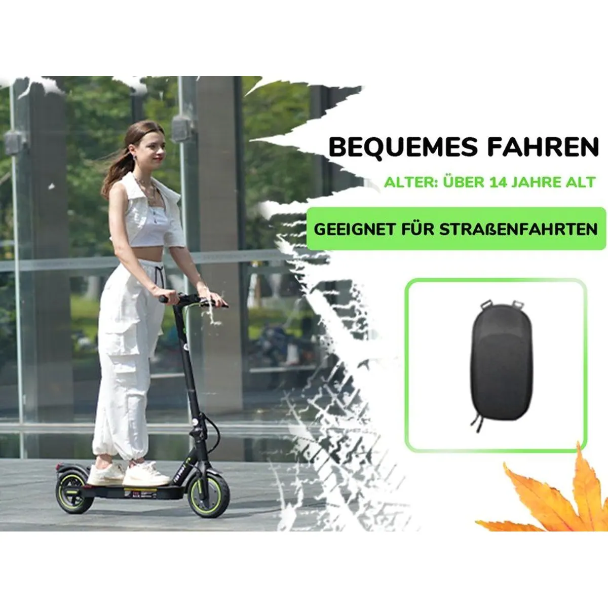 iSinwheel E-Scooter, Straßenzulassung, 400W Motor, 30 km Reichweite — изображение 3
