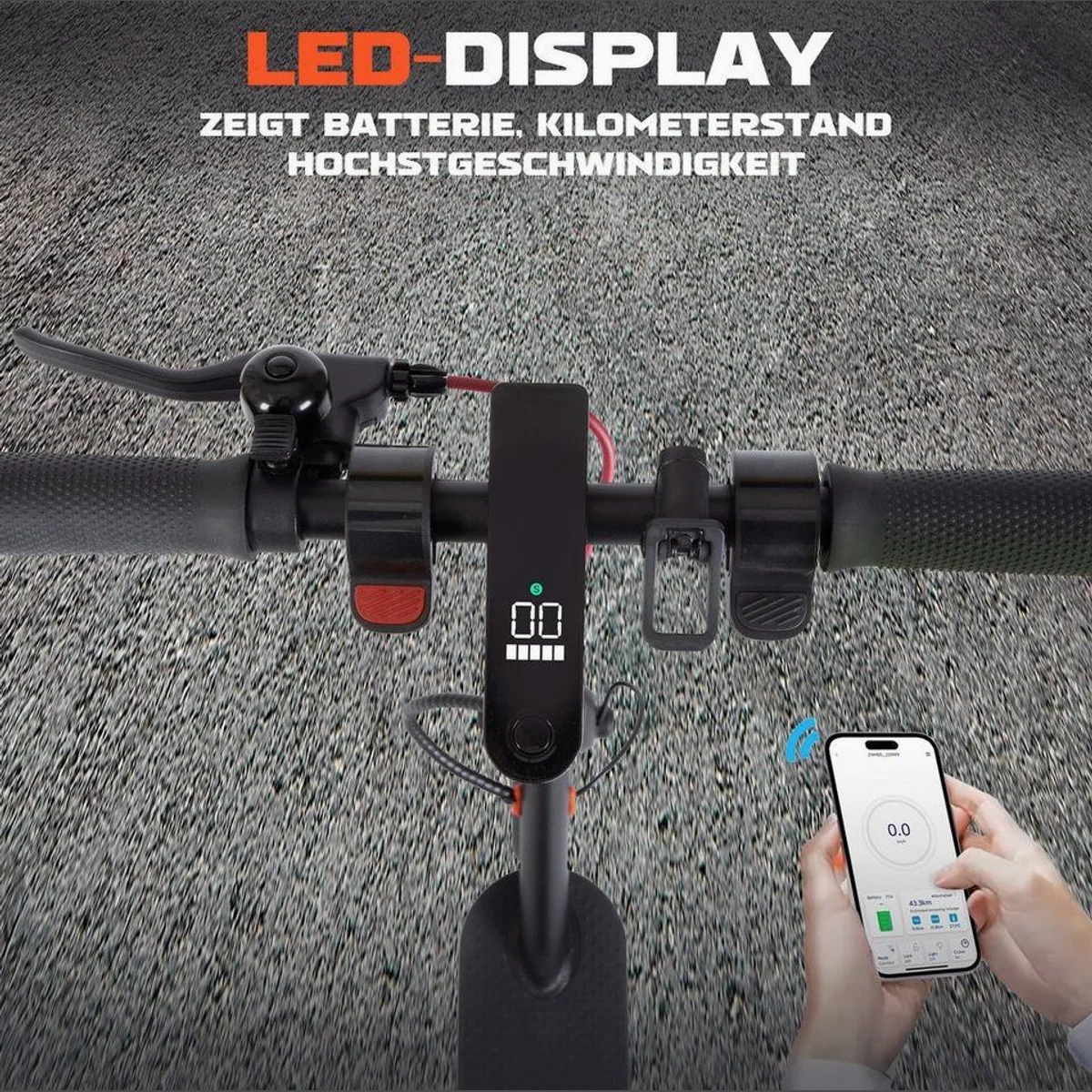 Leawin E-Scooter, 8,5 Zoll, 35 km Reichweite, klappbar — изображение 3