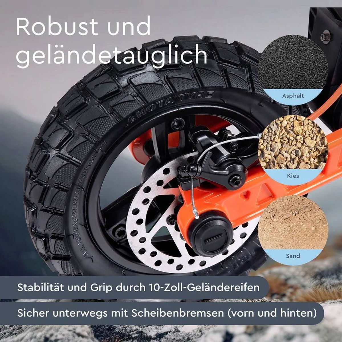 JOYOR S8E Elektroroller, 45 km/h, 80 km Reichweite, klappbar – Bild 3