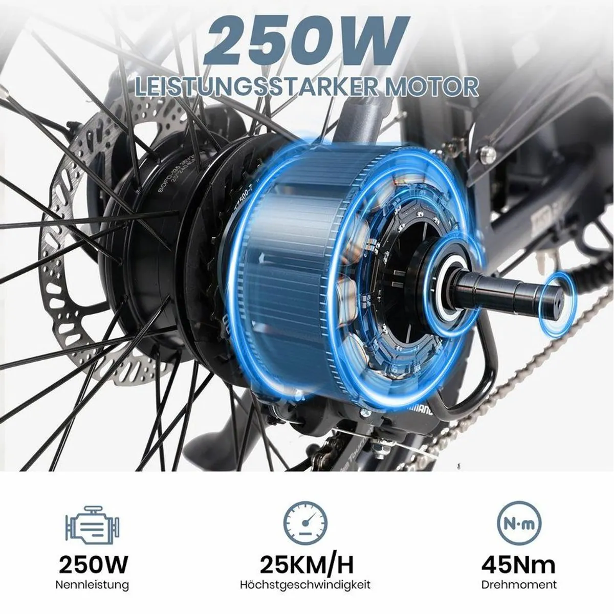 JOBOBIKE ACE Pro Klapprad, 250W Motor, 360Wh Akku, max. 100km — изображение 4