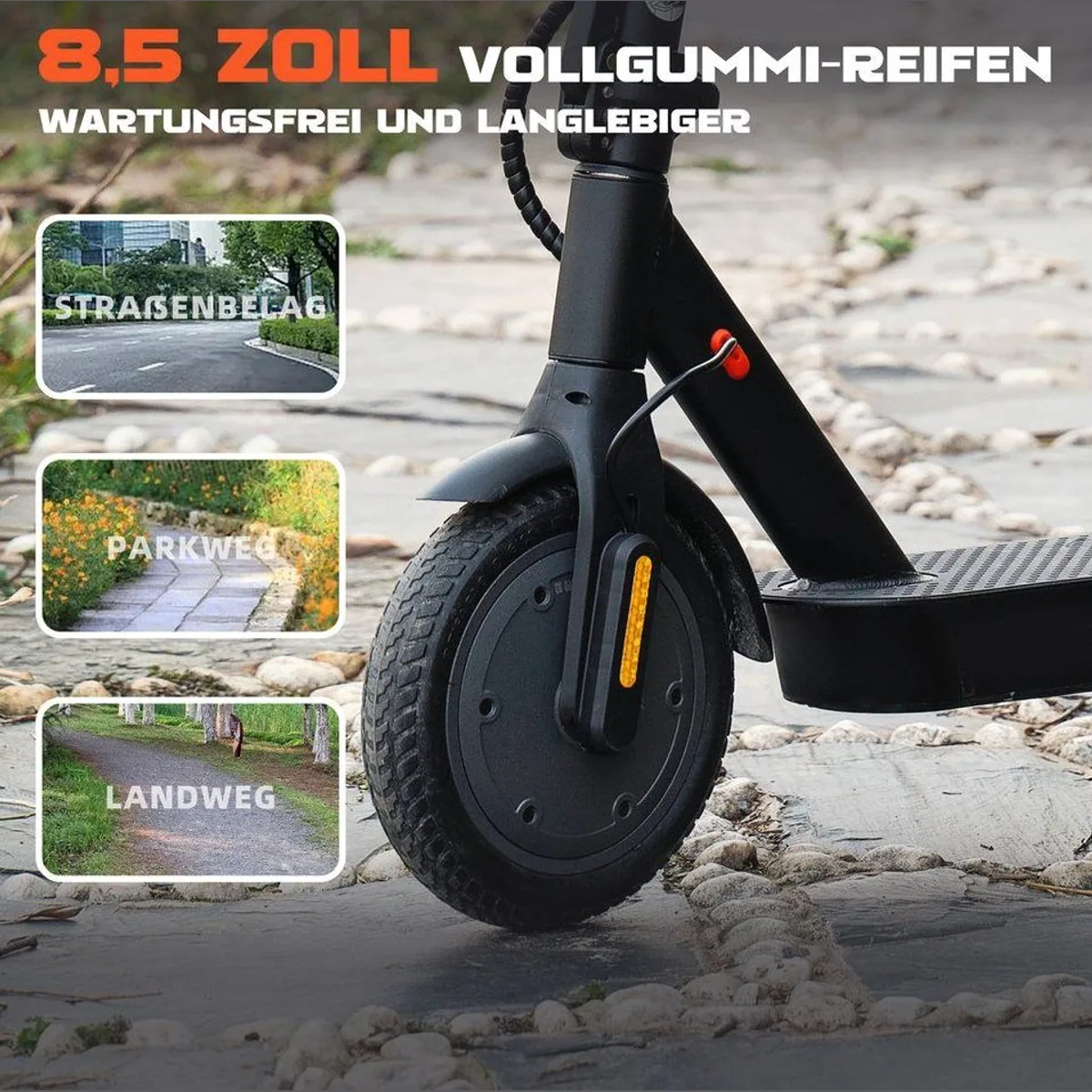 Leawin E-Scooter, 8,5 Zoll, 35 km Reichweite, klappbar — изображение 5