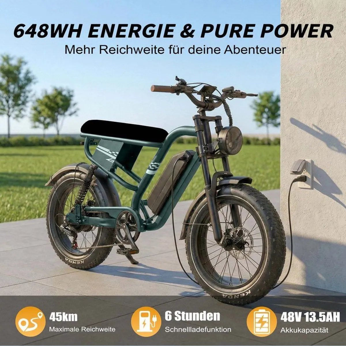 Vankel MX10 E-Bike Cityrad, 250W Motor, 100 km Reichweite — изображение 5